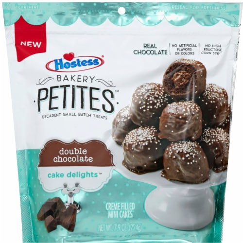 Hostess Bakery Petites Double Chocolate Cake Delights, 7.9 oz Fry’s