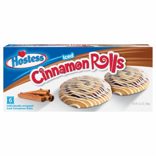 Hostess Iced Cinnamon Rolls Perspective: front