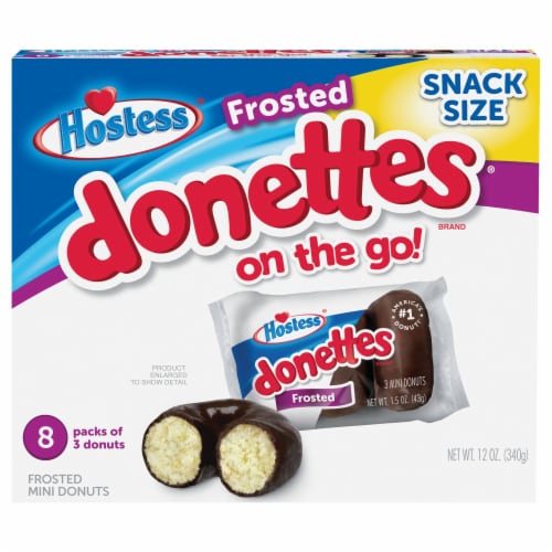 Hostess® Snack Size Frosted Donettes® Donuts On the Go Perspective: front