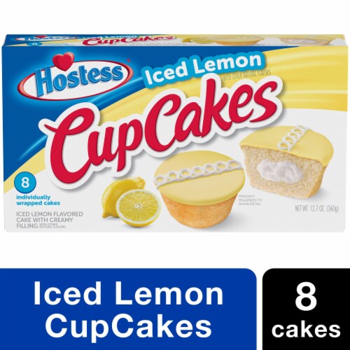 Hostess® Iced Lemon CupCakes Perspective: front