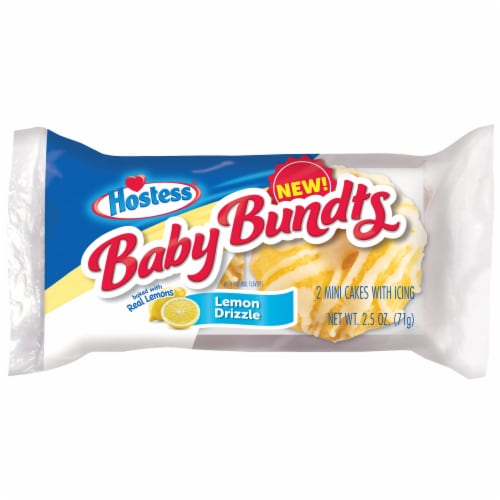 Hostess® Lemon Drizzle Baby Bundts Cake Perspective: front