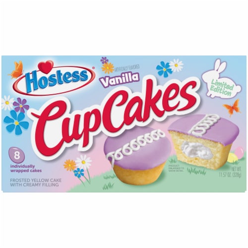 HOSTESS Vanilla Artificially Flavored CupCakes, Limited Edition Perspective: front