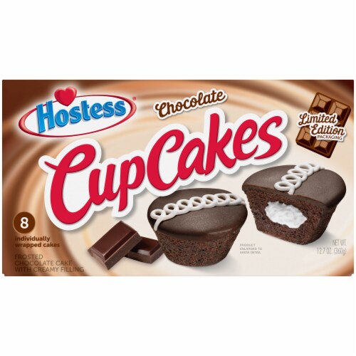 HOSTESS Limited Edition Chocolate CupCakes 8 Count 12.7 oz 8