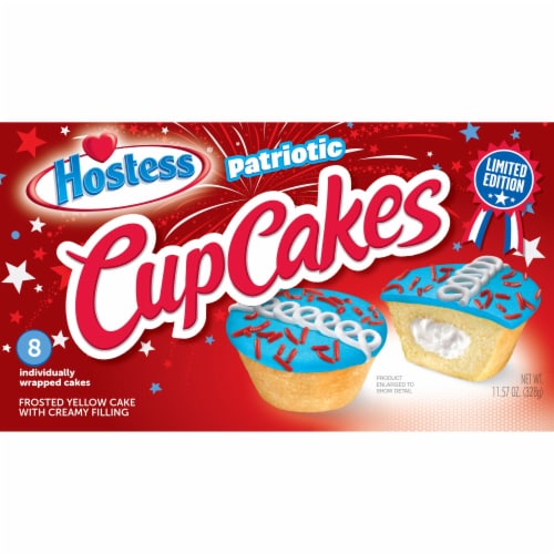 Hostess® Patriotic Cupcakes Perspective: front