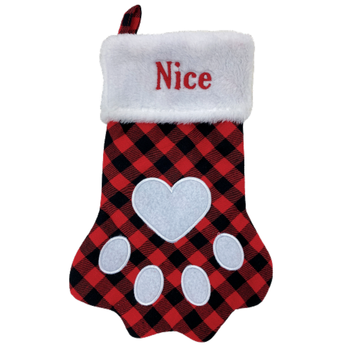 Pet Factory Happy Howlidays Plush Pet Stocking Perspective: front