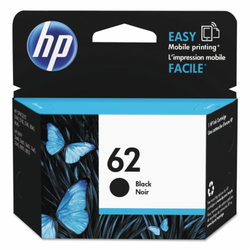 HP 62 Original Ink Cartridge - Black Perspective: front