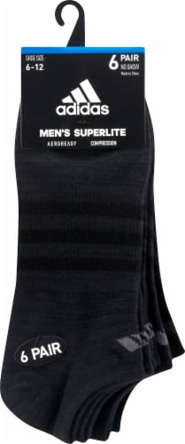 Adidas Superlite No Show Socks - Black, 6 pk - Smith’s Food and Drug