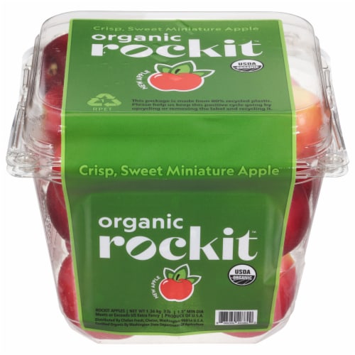 Rockit Organic Miniature Apples - 3 Pound Container Perspective: front