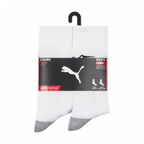 Puma Half Terry Crew Socks Perspective: front
