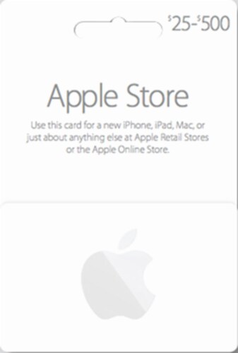 Apple Store $25-$500 Gift Card, 1 Count - Baker’s