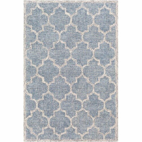 Surya STR2300-576 5 ft. x 7 ft. 6 in. Starlit Hand Tufted Rug, Denim, Navy & Beige Perspective: front