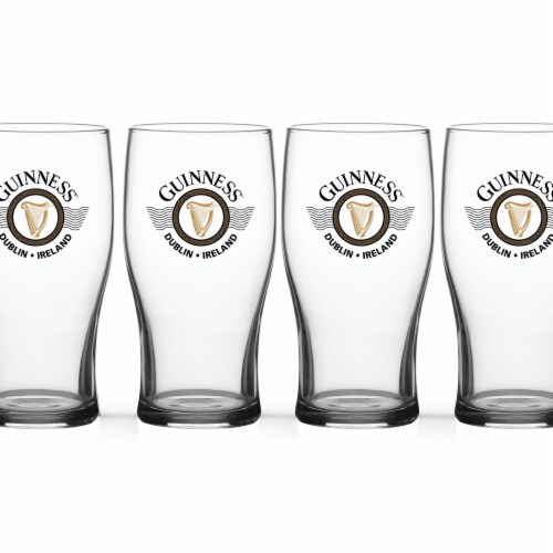 Guinness Wings Tulip Pint Glass Perspective: front