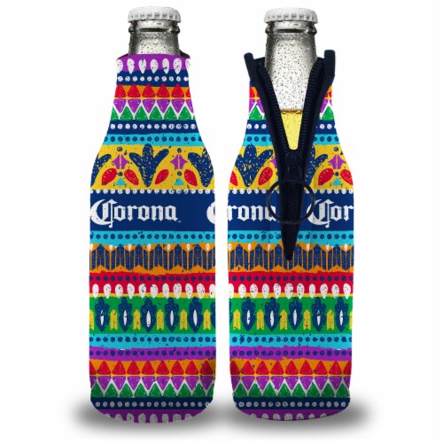 Corona® Cerveza Bottle Coozie Perspective: front
