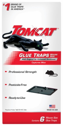 TOMCAT Glue Mouse Trap - Black Perspective: front