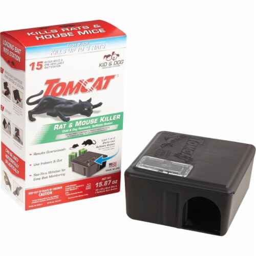 TOMCAT Refillable Bait Station Rat & Mouse Killer (15-Refill) 0370910