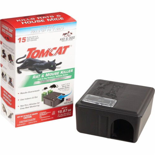 TOMCAT Refillable Bait Station Rat & Mouse Killer (15-Refill) 0370910, 1 -  Fry's Food Stores