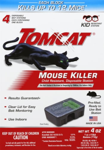 Tomcat® Mouse Killer Disposable Bait Stations Perspective: front
