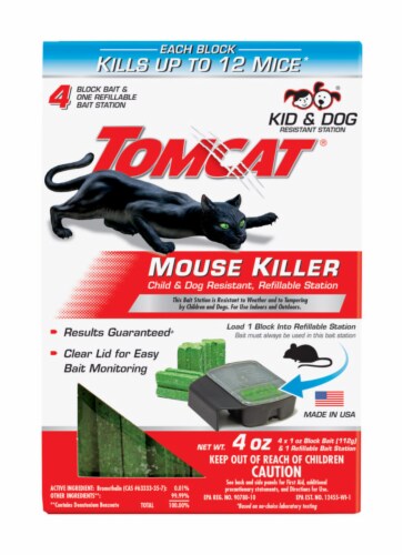 Tomcat Bait Station Blocks For Mice 1 pk Tomcat Bait Station Blocks For Mice 1 pk
