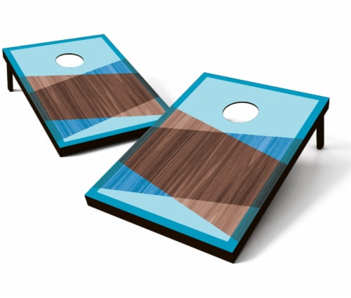 Wild Sports Yard Toss Bean Bag Game - Blue/Brown Perspective: front