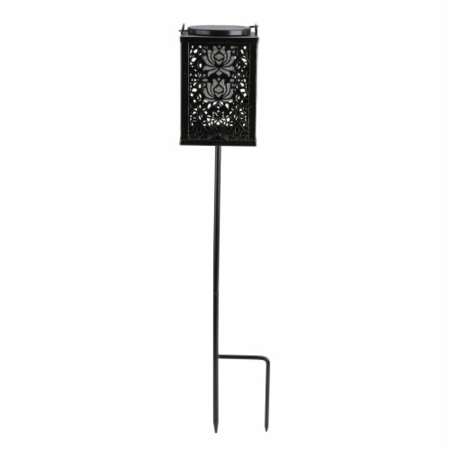 Avon 33537553 33 in. Solar Powered Antique Finish Lantern with Garden Stake Perspective: front