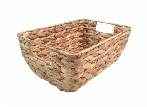 HD Designs Rectangular Water Hyacinth Basket - M Perspective: front