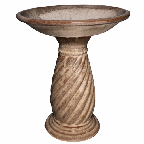 HD Designs Outdoors Classico Mini Birdbath - Brown Perspective: front