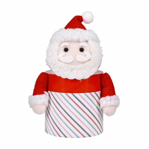 Holiday Home Santa Christmas Gift Card Holder Perspective: front