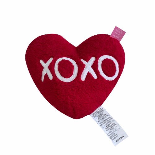 Holiday Home Valentine's XOXO Heart Pillow Perspective: front