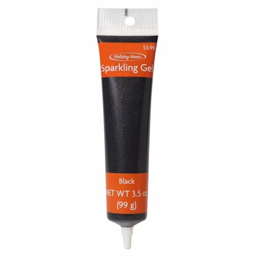 Holiday Home® Halloween Glitter Gel Tube - Black Perspective: front