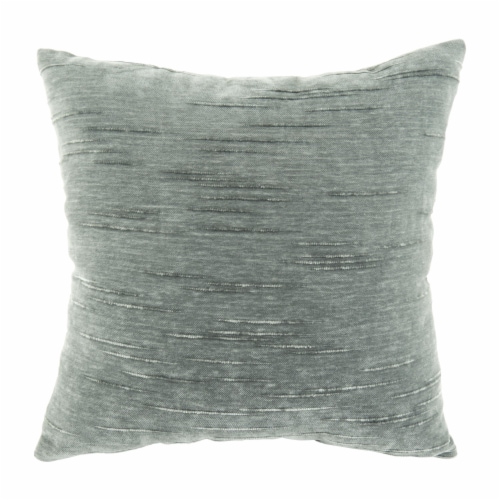HD Designs Chenille Décor Pillow- Gray Perspective: front