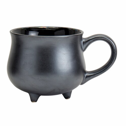 Holiday Home Halloween 20oz Spooky Character Figural Mug Iridescent Cauldron Perspective: front