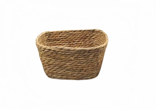 HD Designs Rectangular Water Hyacinth Basket Perspective: front