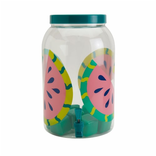 Everyday Living Drink Dispenser with Ice Cubes – Watermelon Perspective: front