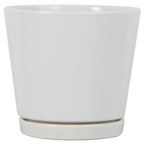 HD Designs Knack Planter - White Perspective: front