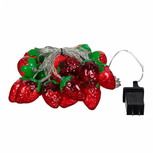Everyday Living® LED String Light Set - Strawberry Perspective: front