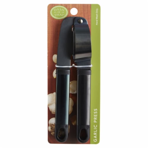 Dash of That® Stainless Steel Garlic Press Perspective: front