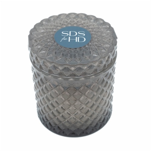 SDS for HD Designs Glass Candle Grey Flannel Perspective: front