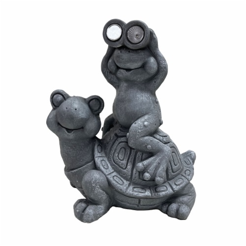 HD Designs Outdoors Frog Turtle Garden Decor Perspective: front