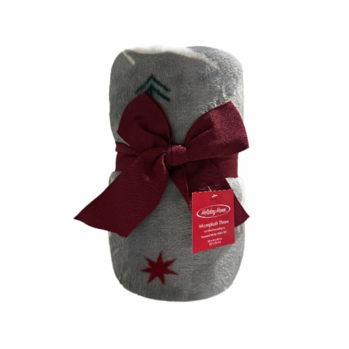 Holiday Home Microplush Throw Deer 50 x 60 in Pay Less Super Markets