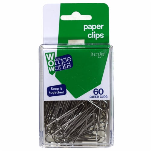 Office Works Large Paper Clips Perspective: front