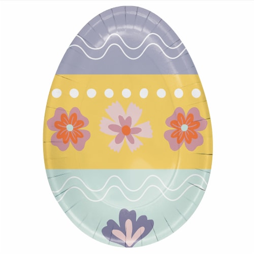 Holiday Home® Easter Egg Snack Paper Plates Perspective: front