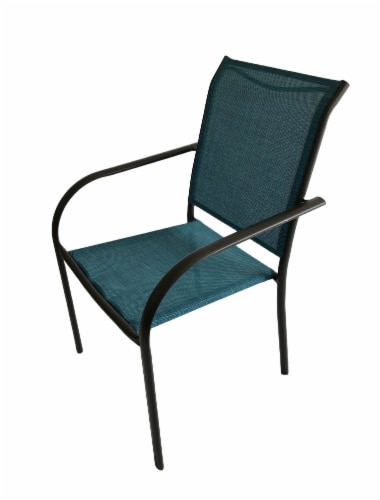 HD Designs Outdoors Orchards Stack Dining Chair - Teal Perspective: front