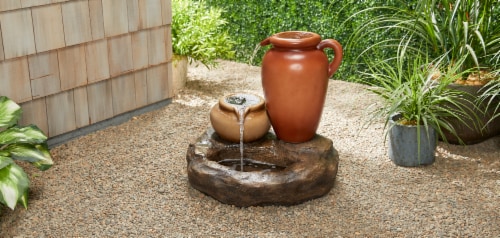 HD Designs Outdoors Urn Fountain Perspective: front