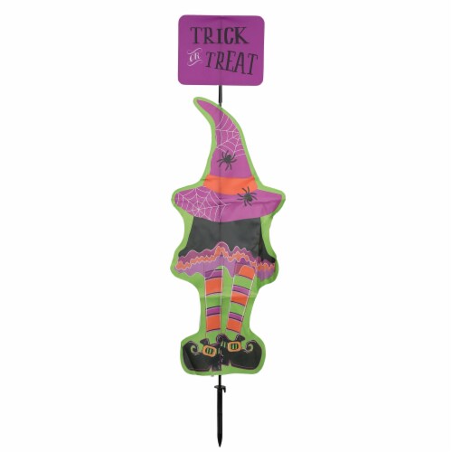 Holiday Home 61-Inch Fabric Witch Stake Perspective: front