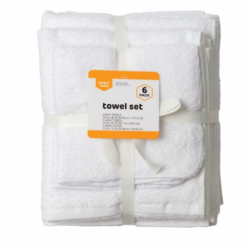 Smart Way Towel Set - White Perspective: front
