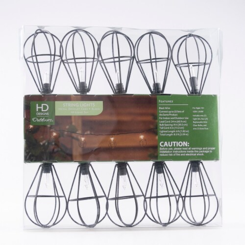 HD Designs Outdoor String Lights 1 ct Kroger