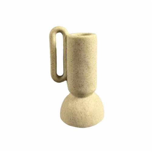 Sewing Down South by HD Designs Terra Cotta Vase - Ivory Perspective: front