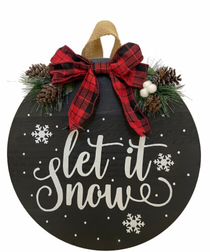 Holiday Home® Let It Snow Ornament Christmas Décor Perspective: front