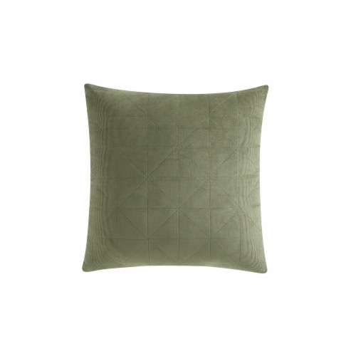 HD Designs Corduroy Decorative Pillow - Green Perspective: front