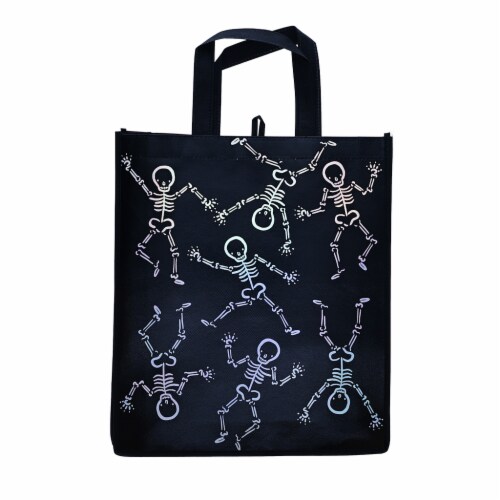 Holiday Home Skeletons Treat Bag Perspective: front
